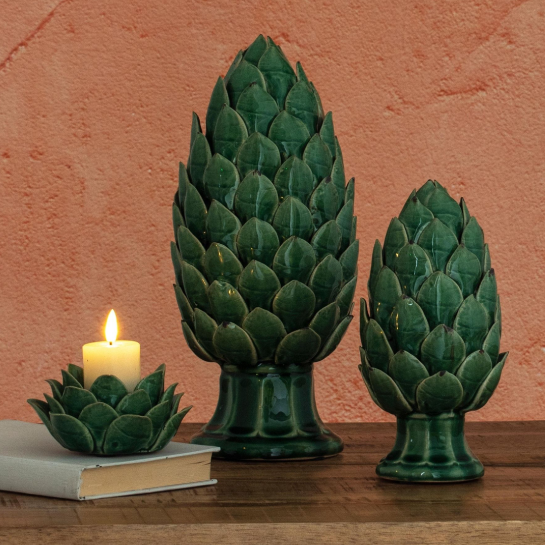 Globe Green Artichoke Tea Light Holder