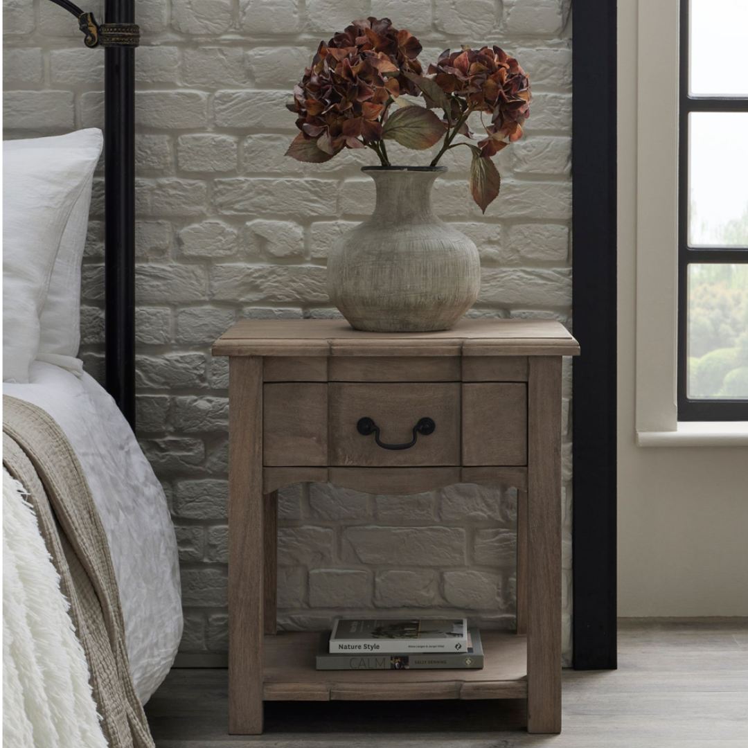 Bloomville Squat Stone Vase