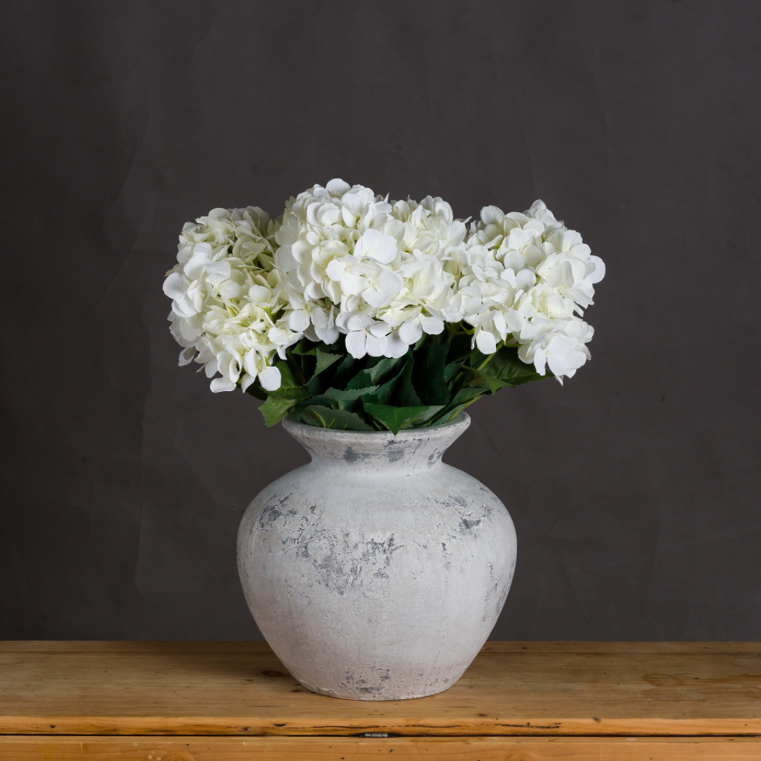 Darcy Large Antique White Vase