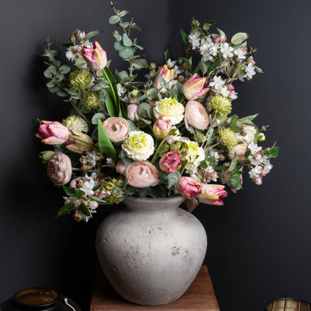 Darcy Large Antique White Vase