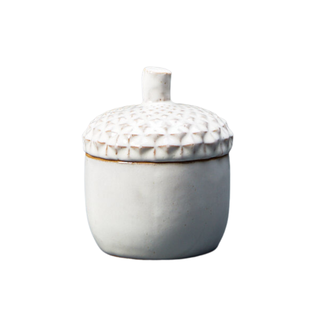 Large Ceramic Acorn Pot