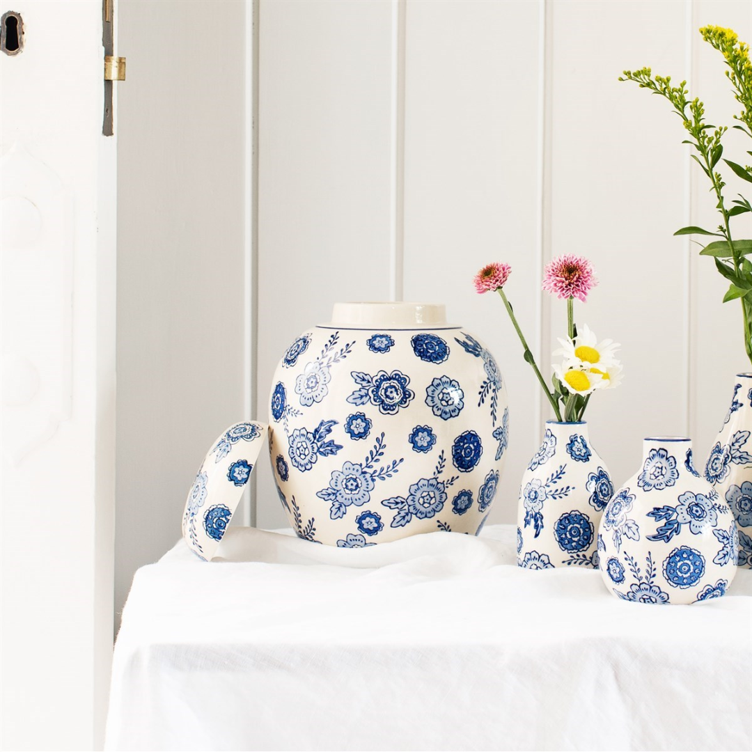 Blue and White Ginger Jar