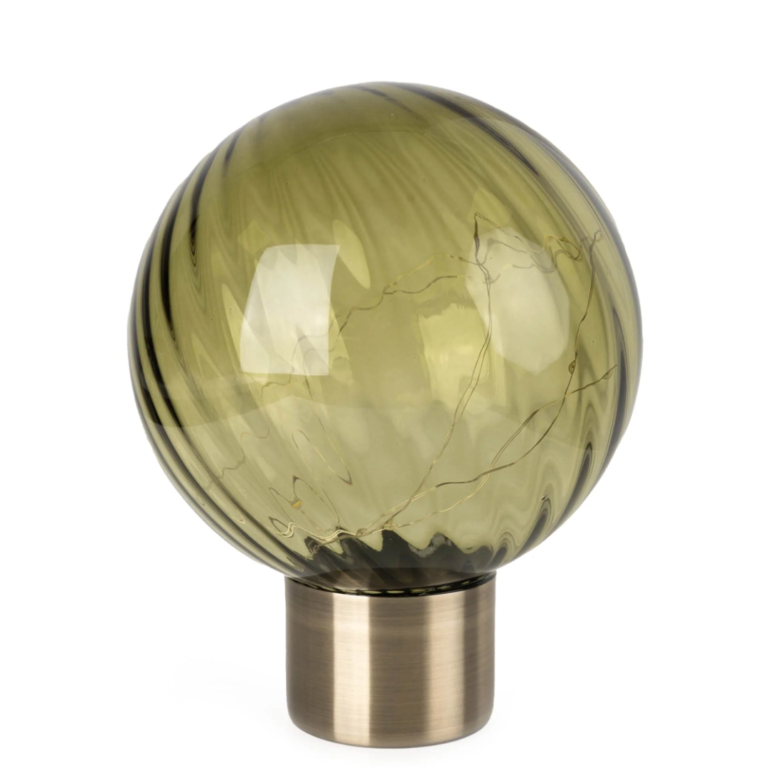 Green LED Glass Ball Lamp