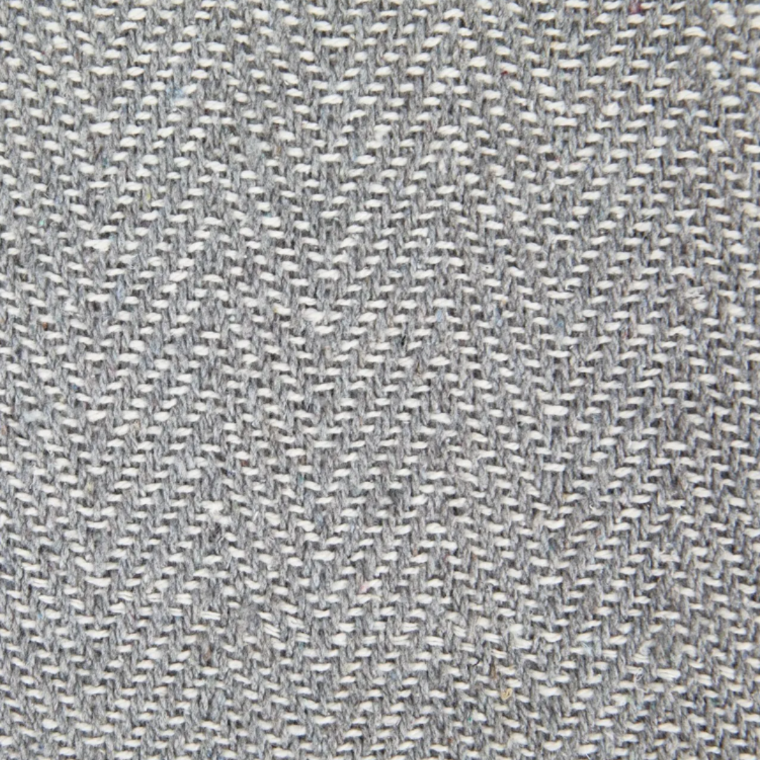 Silver Herringbone Cushion