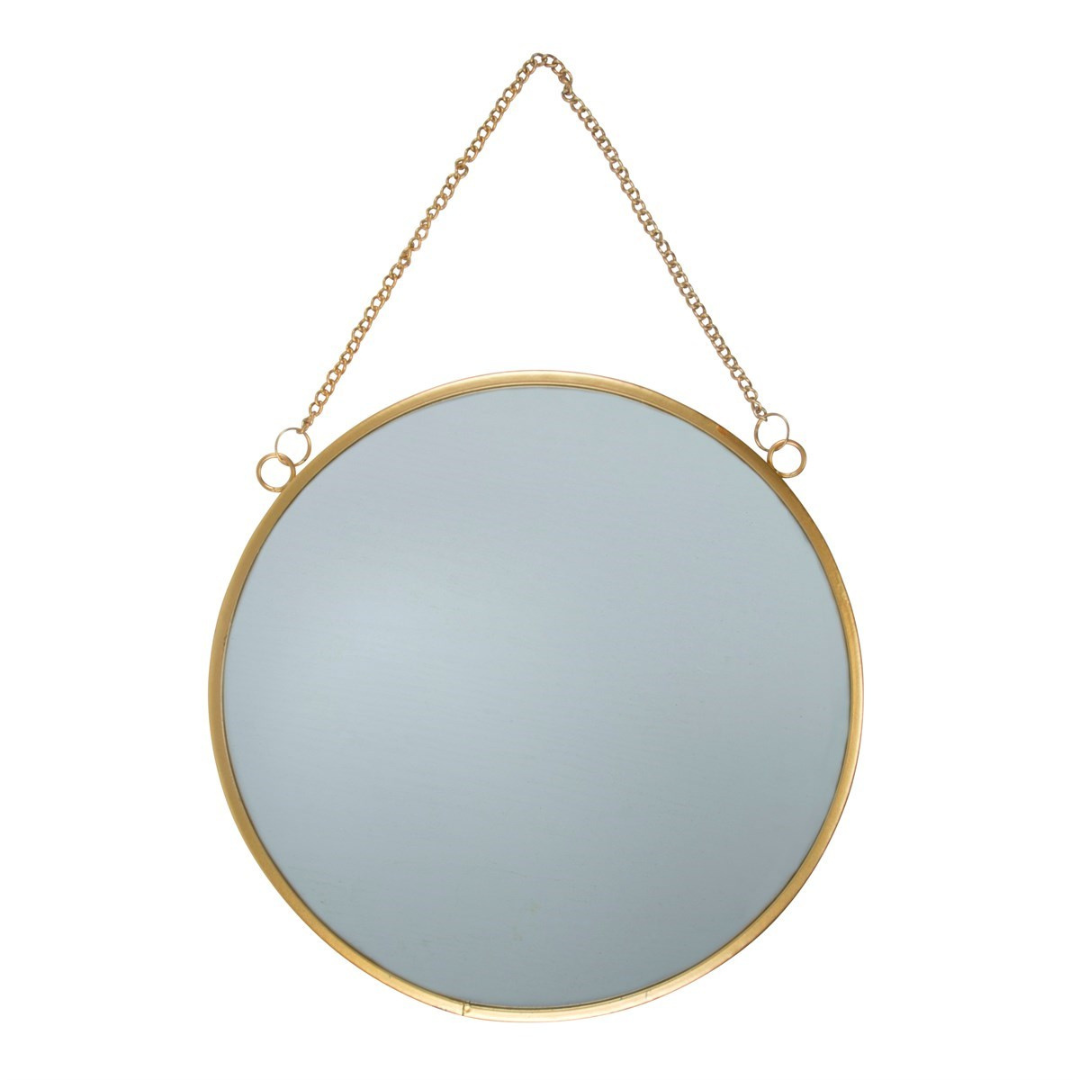 Touch of Gold Round Mirror