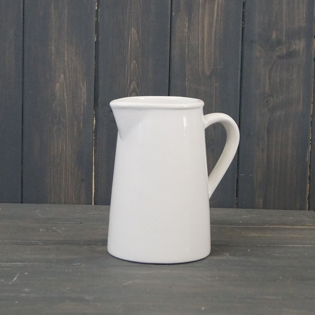 White ceramic jug