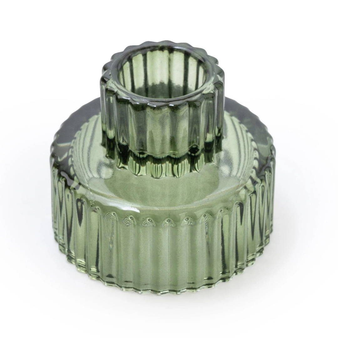 Green Double Ended Candle Holder