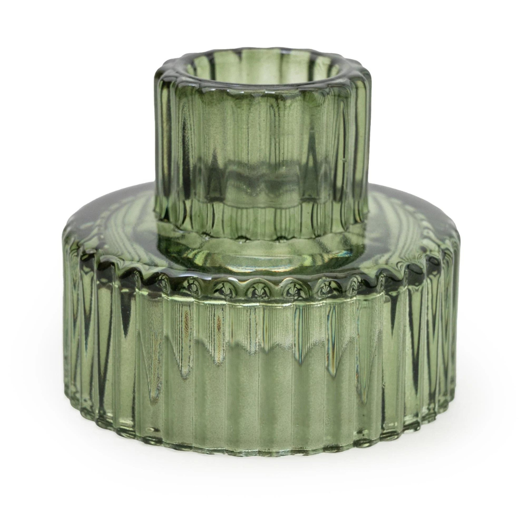 Green Double Ended Candle Holder