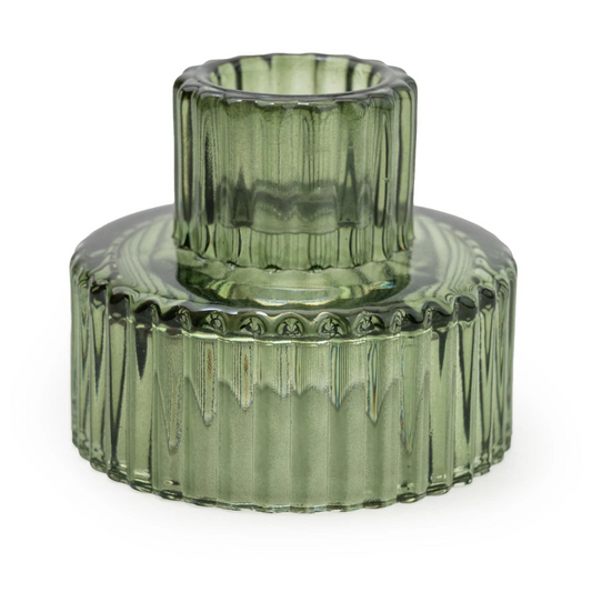 Green Double Ended Candle Holder