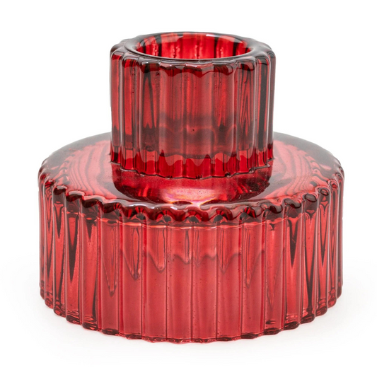 Red Double Ended Candle Holder