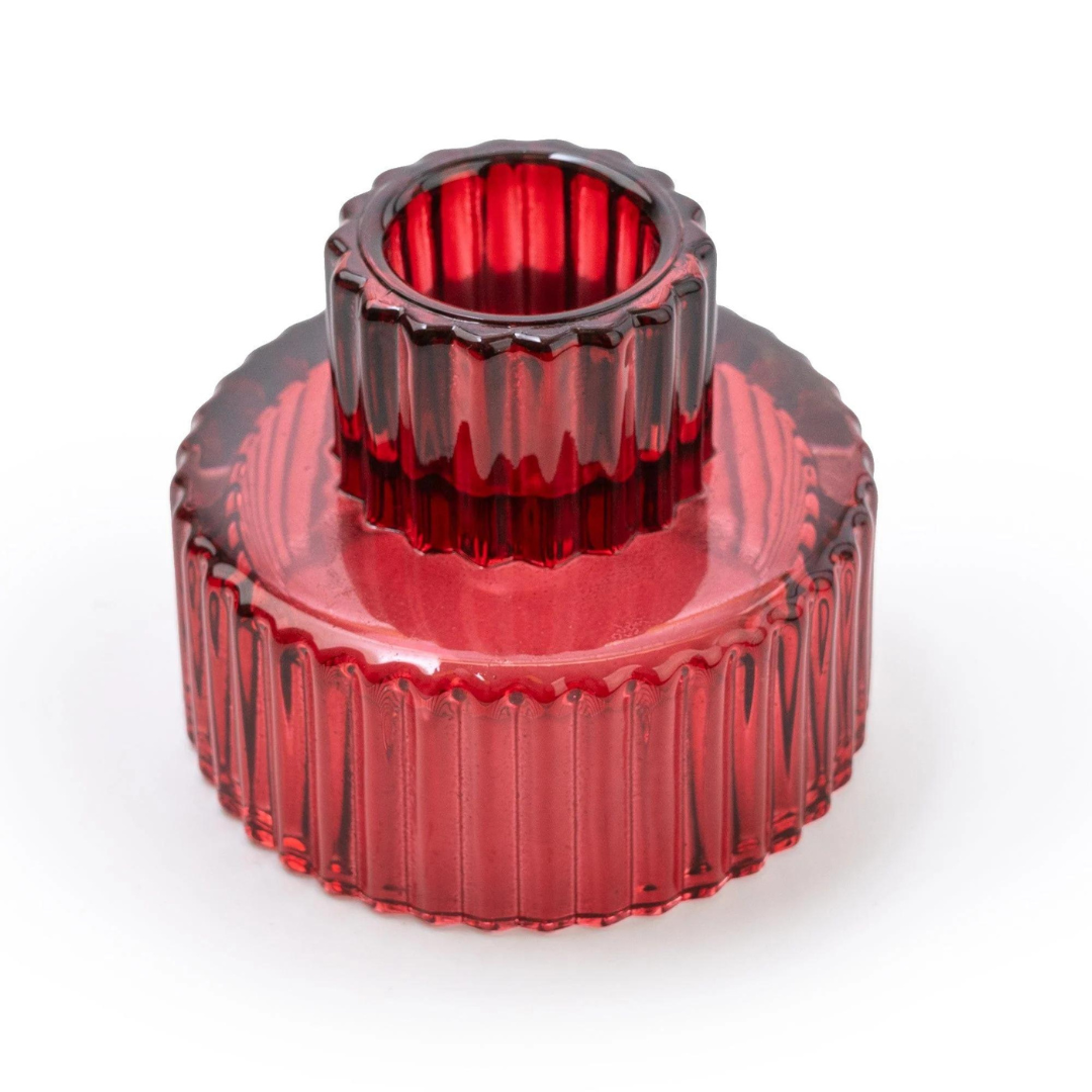 Red Double Ended Candle Holder