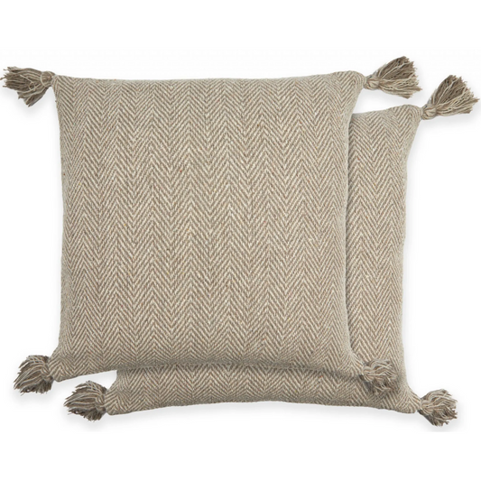 Natural Herringbone Cushion