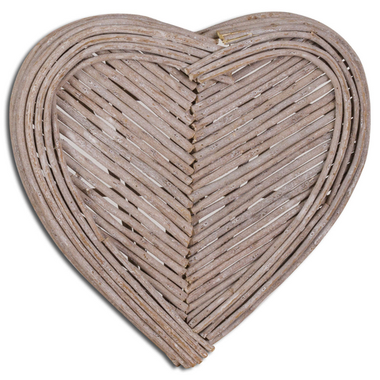 Small Heart Wicker Wall Art 40cm