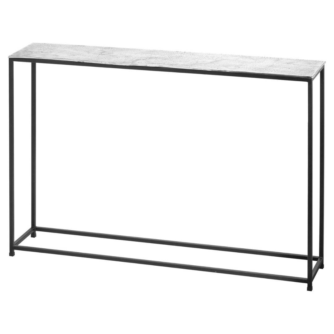 Farrah Collection Silver Console Table