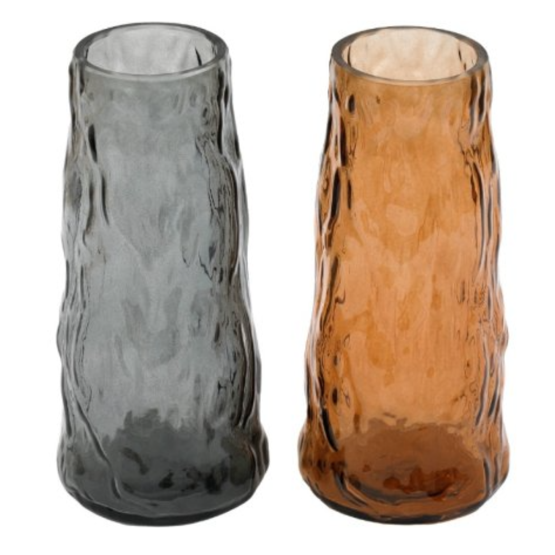 Amber Log Effect Vase