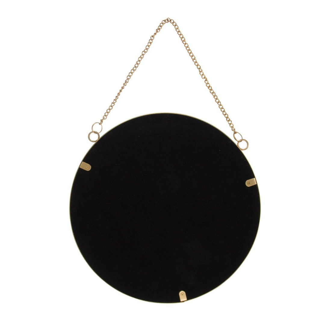 Touch of Gold Round Mirror