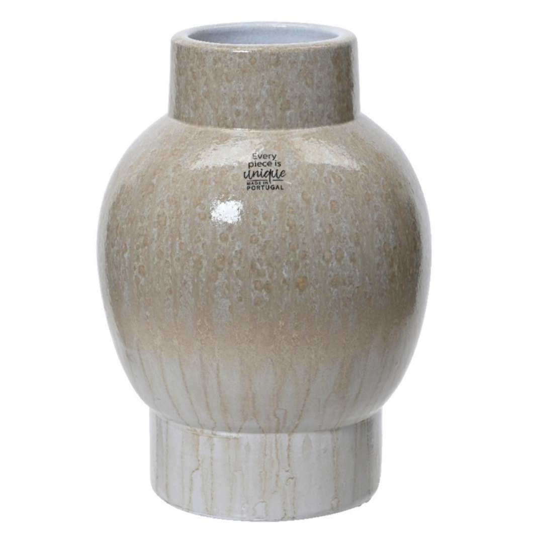 Natural Glazed Terracotta Vase 30cm