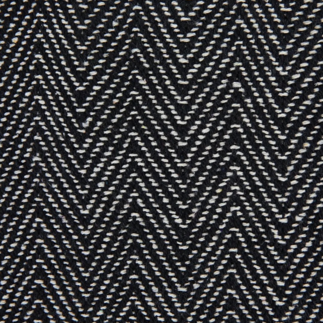 Black Herringbone Cushion