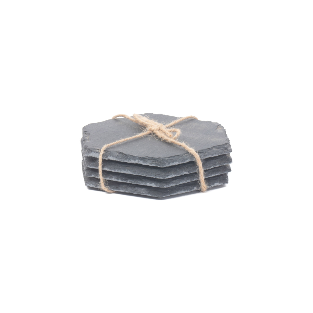 Hexagonal Slate Set Of 4 Coasters