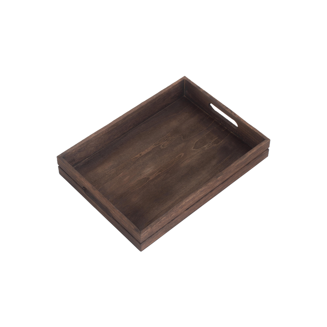 Dark Wooden Tray