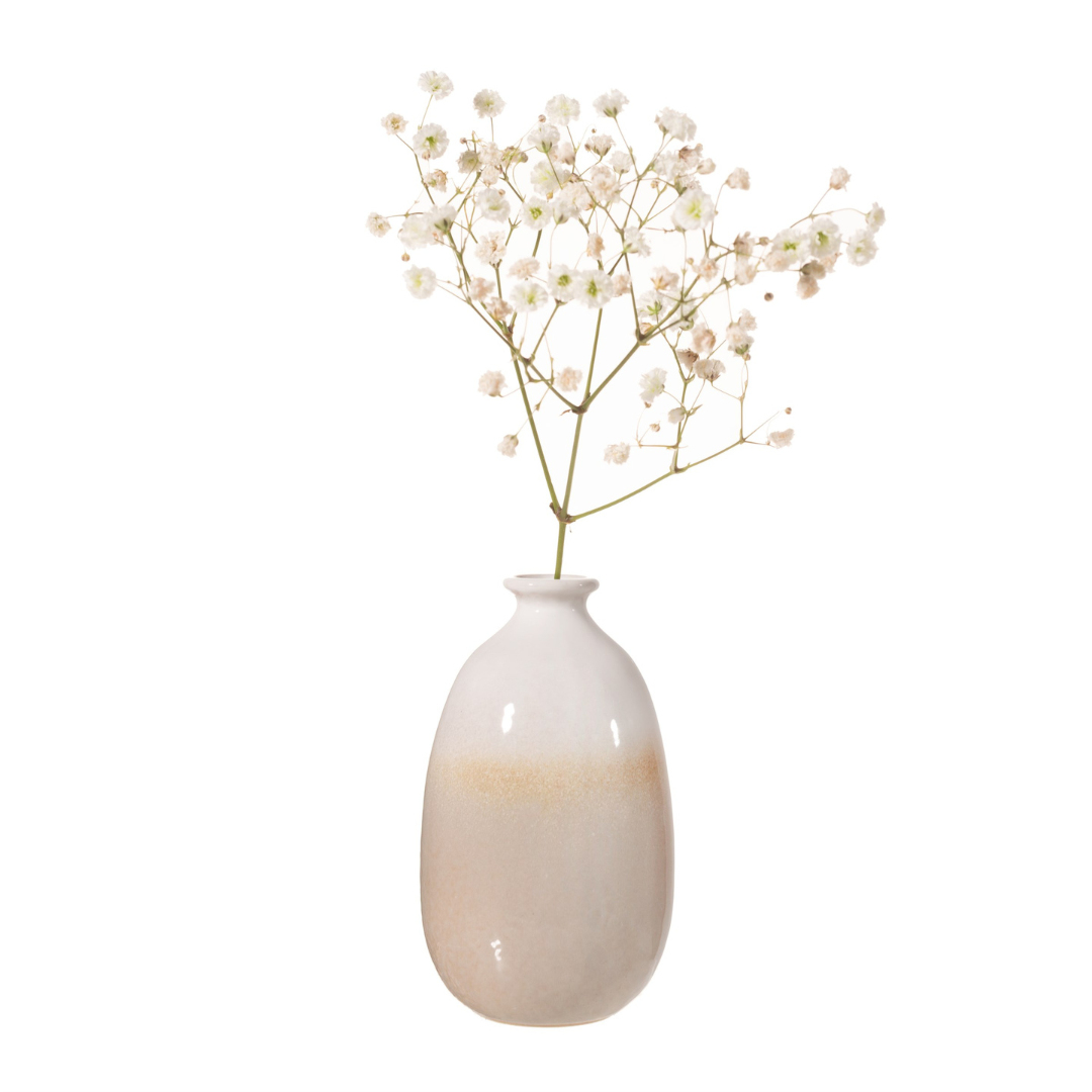 Dip Glazed Ombre Bud Vase Grey